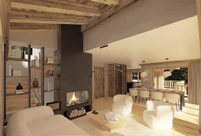 Luxuriöses 5.5 Zimmer Chalet in Crans-Montana Off-Plan (mit Baubewilligung)