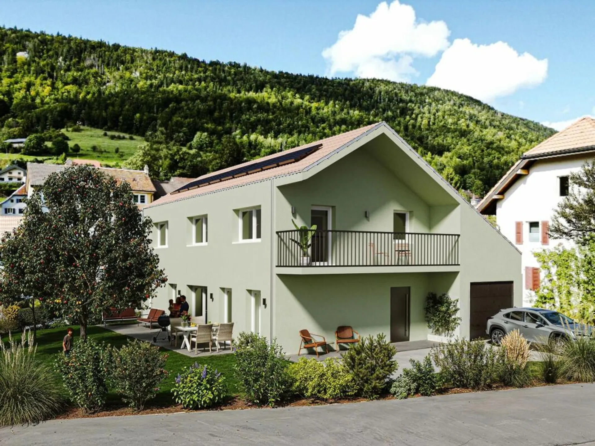 Einzigartiges Einfamilienhaus in Sonvilier, 5.5 Zimmer, neu