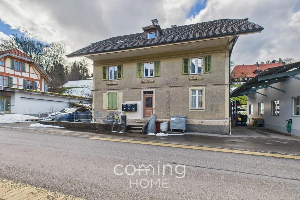 Möblierte 2-Zimmer-Wohnung in Wyssachen - sofort einzugsbereit in ruhiger Naturlage