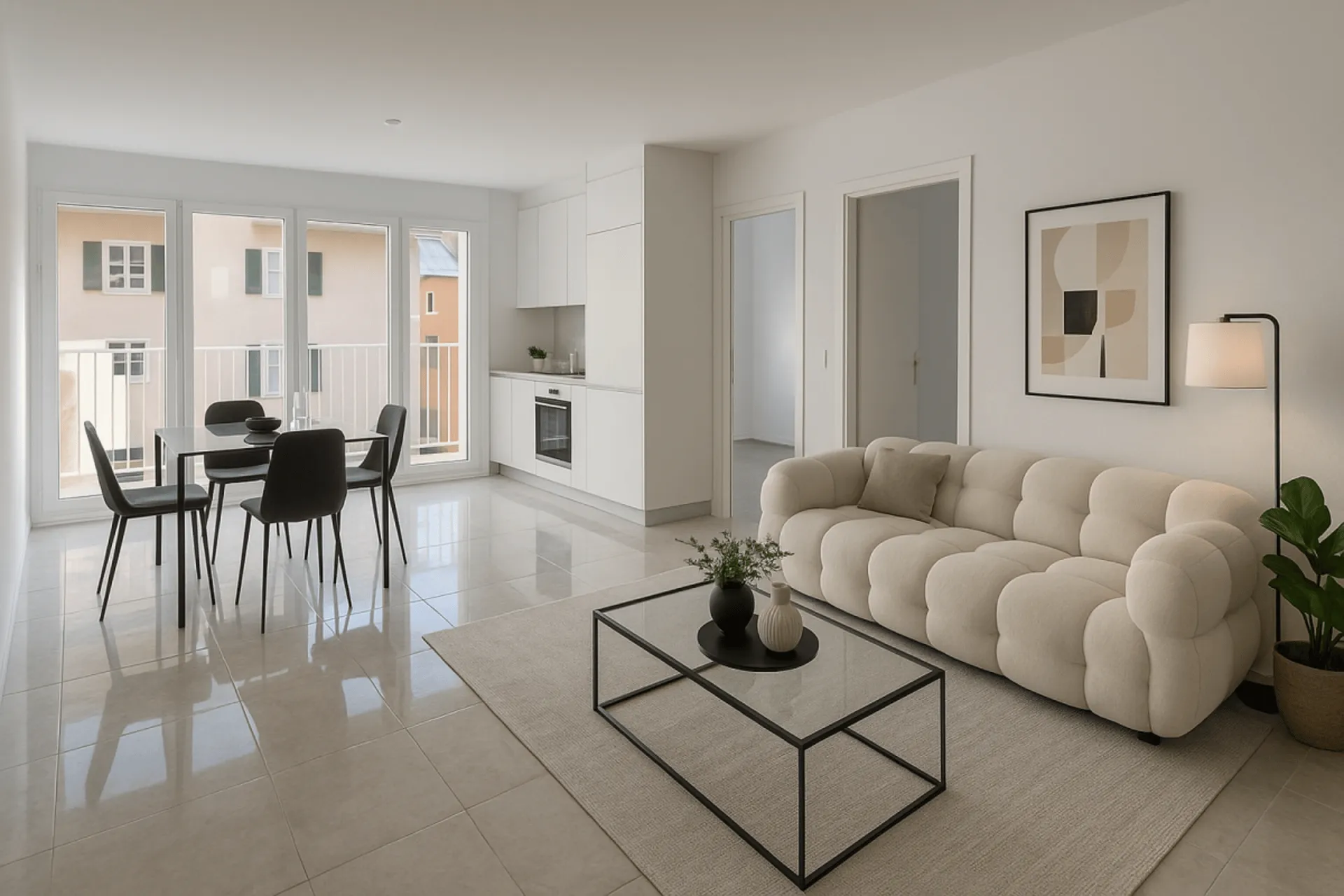 St-Imier, appartement de 4.5 pièces au 1er étage avec balcon