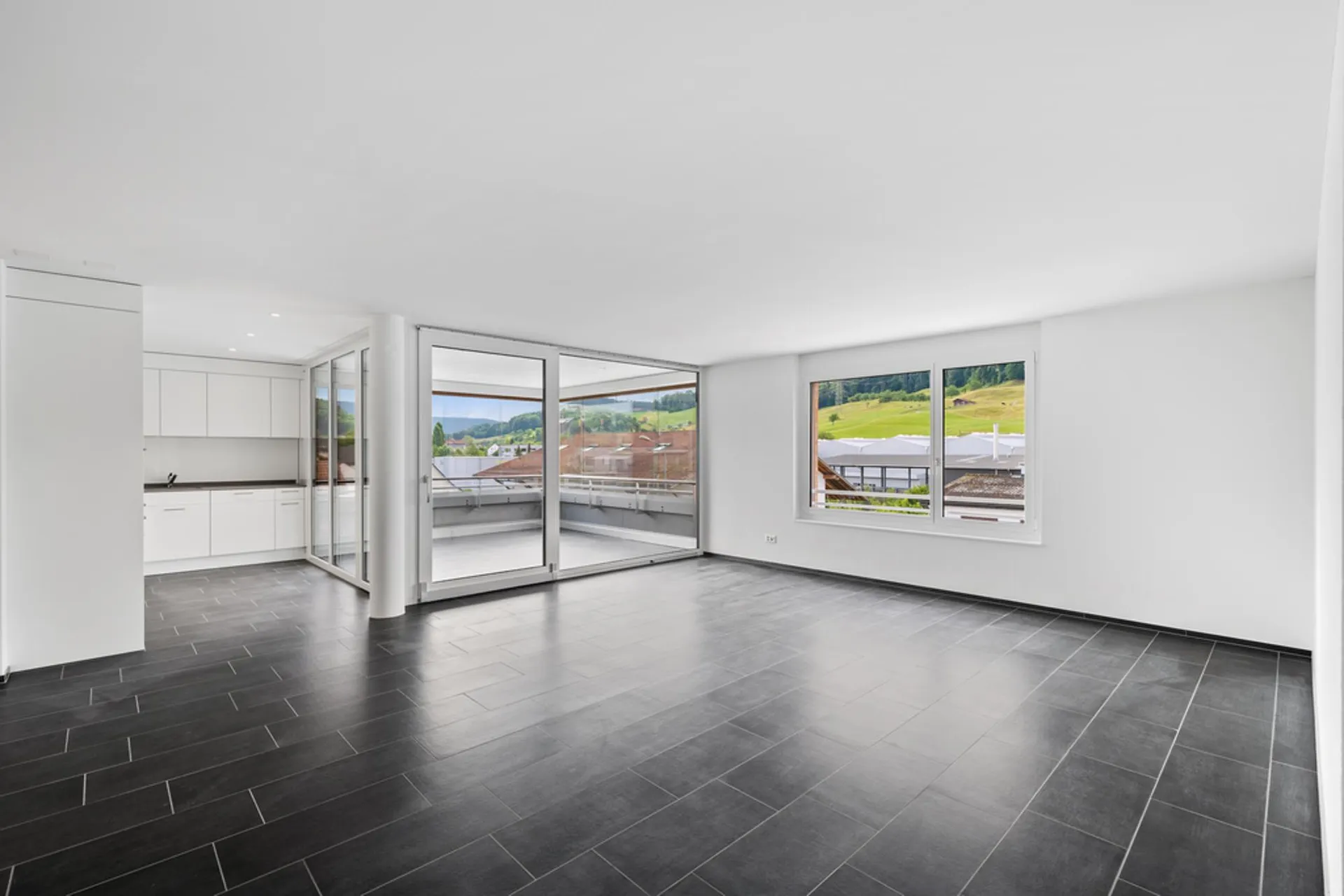 Moderne Wohnung mit Waschturm