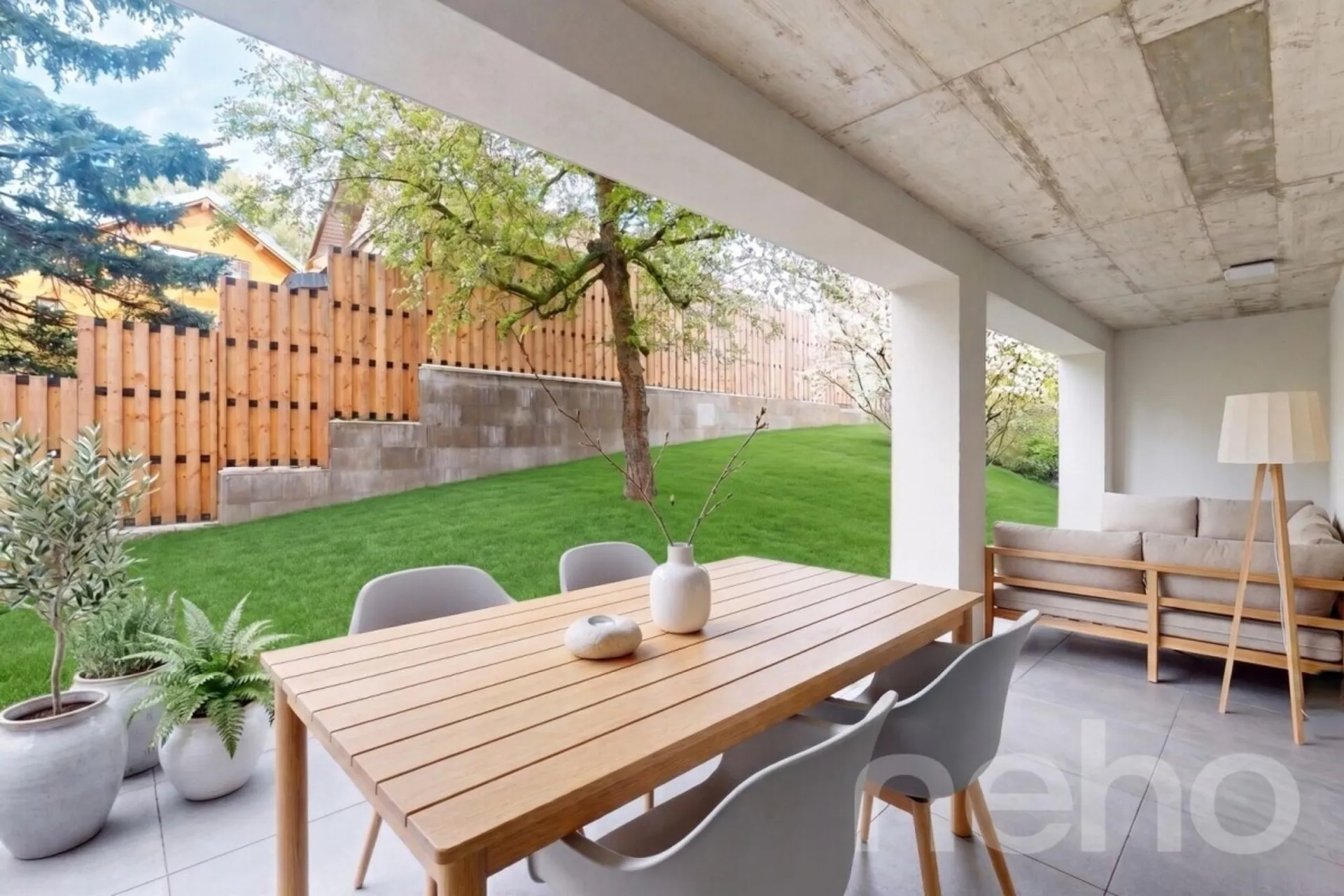 Bel appartement neuf avec jardin dans une petite copropriété