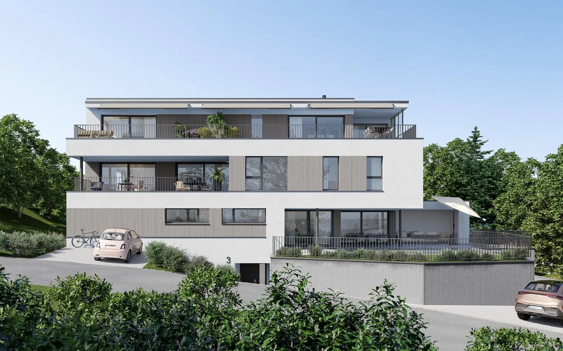 Exclusive 5-room new apartment with terrace & panoramic view