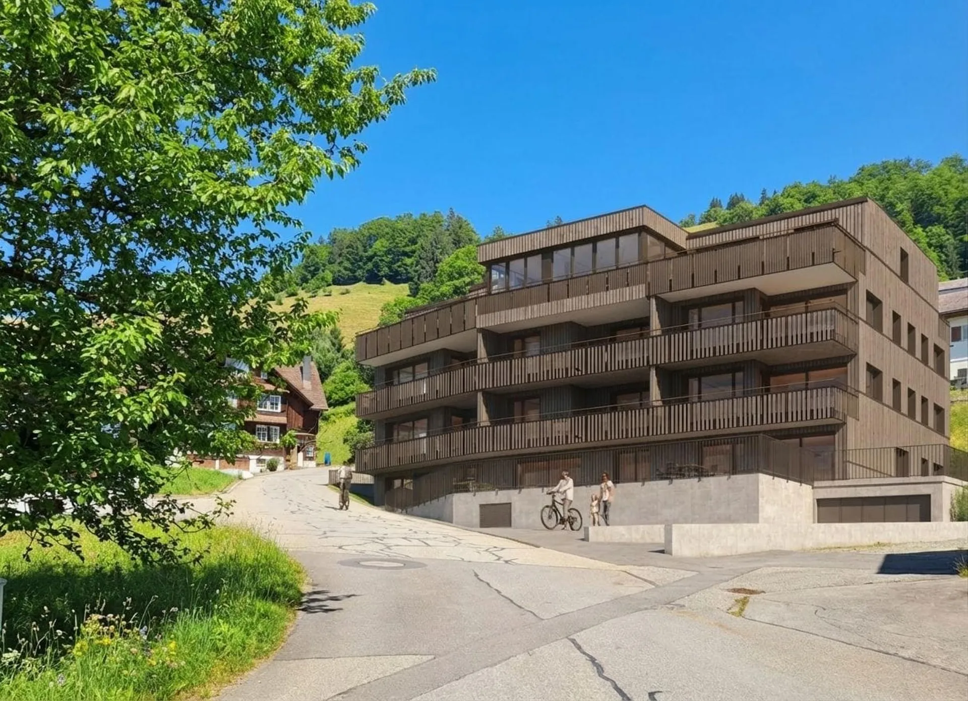 5.5-Zimmer-Gartenwohnung mit Seeblick in Euthal - kaufen