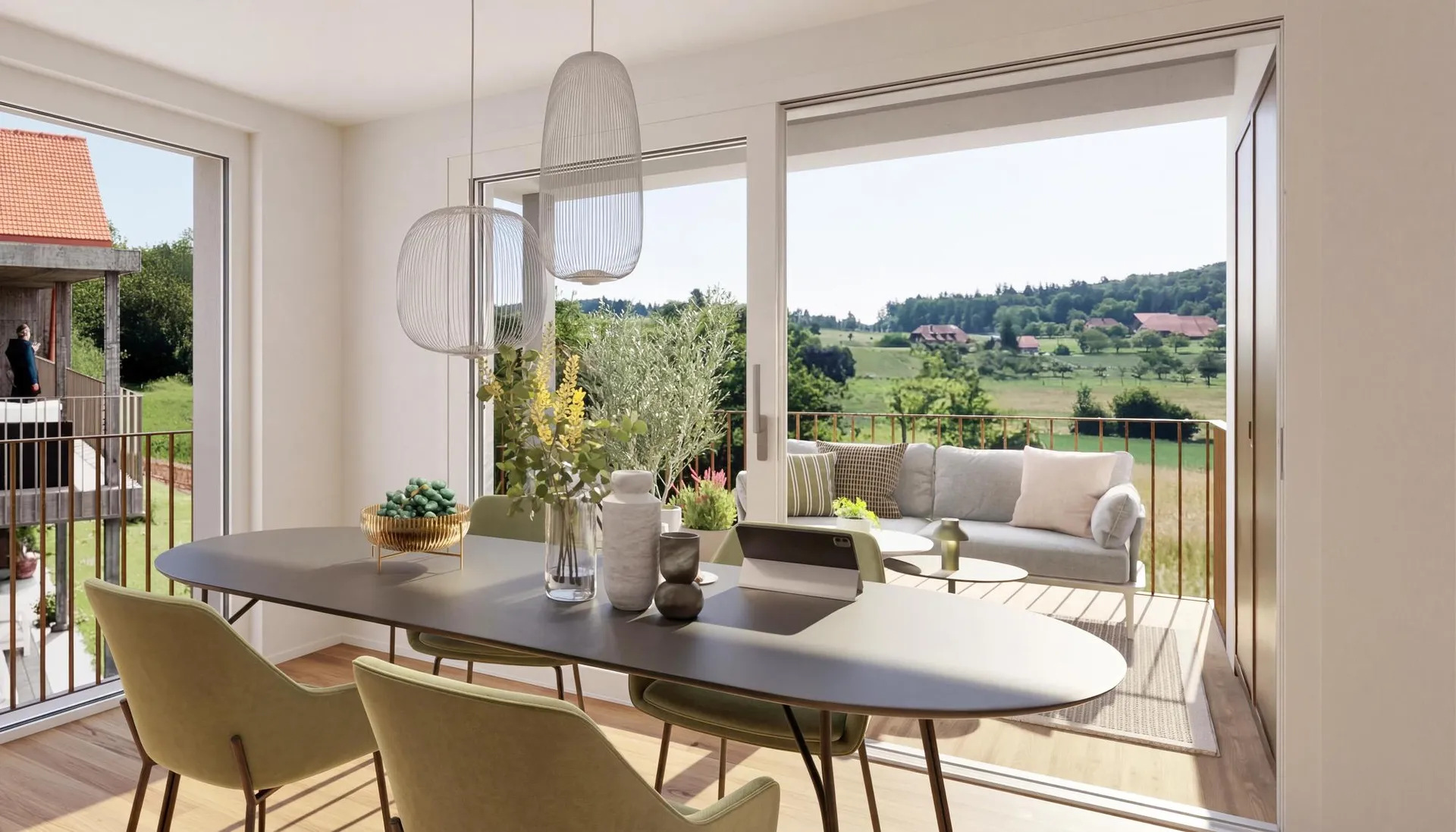 3,5-Zimmer-Neubau-Eigentumswohnung mit Weitblick in Lüterswil (Bucheggberg)
