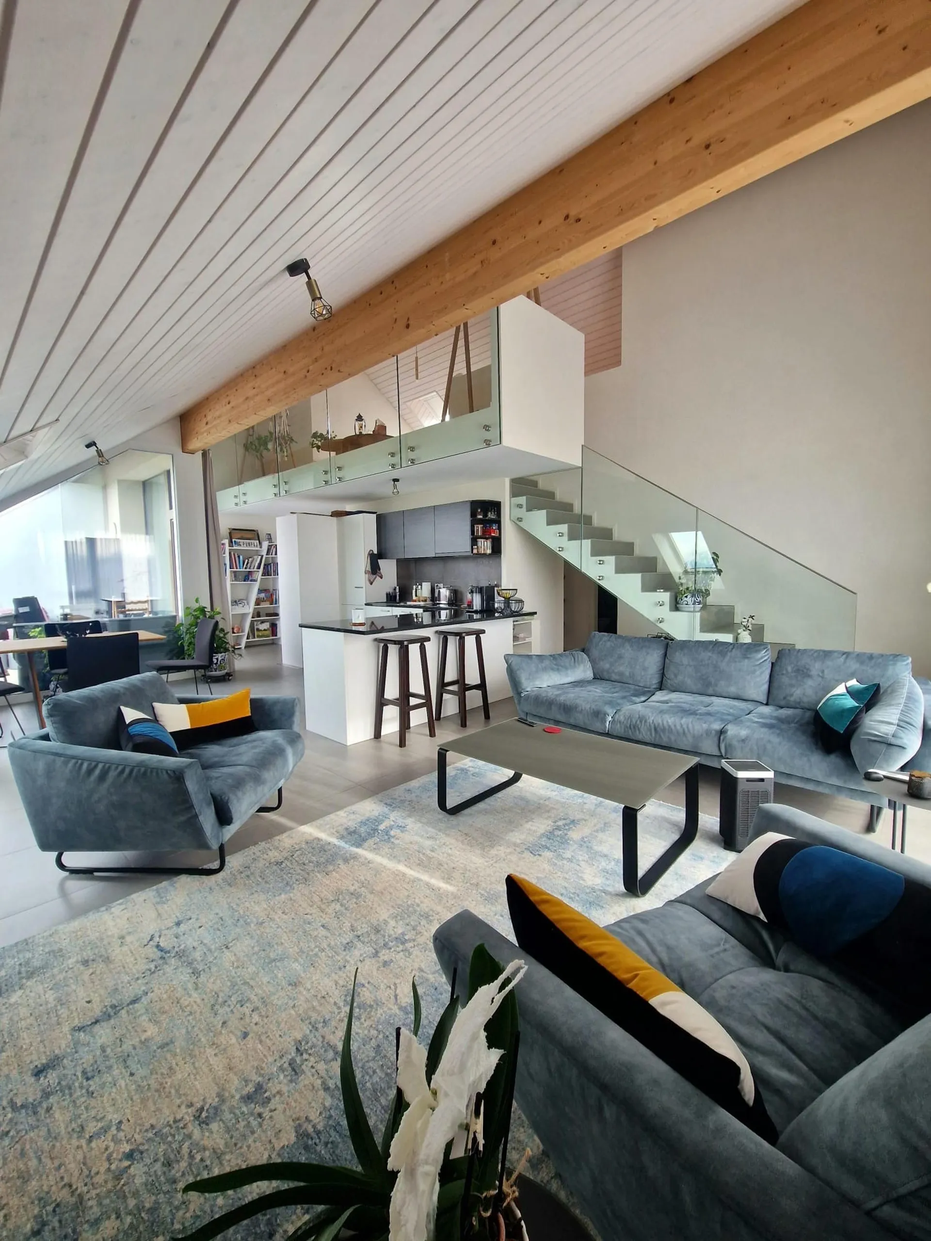 Superbe duplex récent de 3.5 pièces avec vue partielle sur le lac