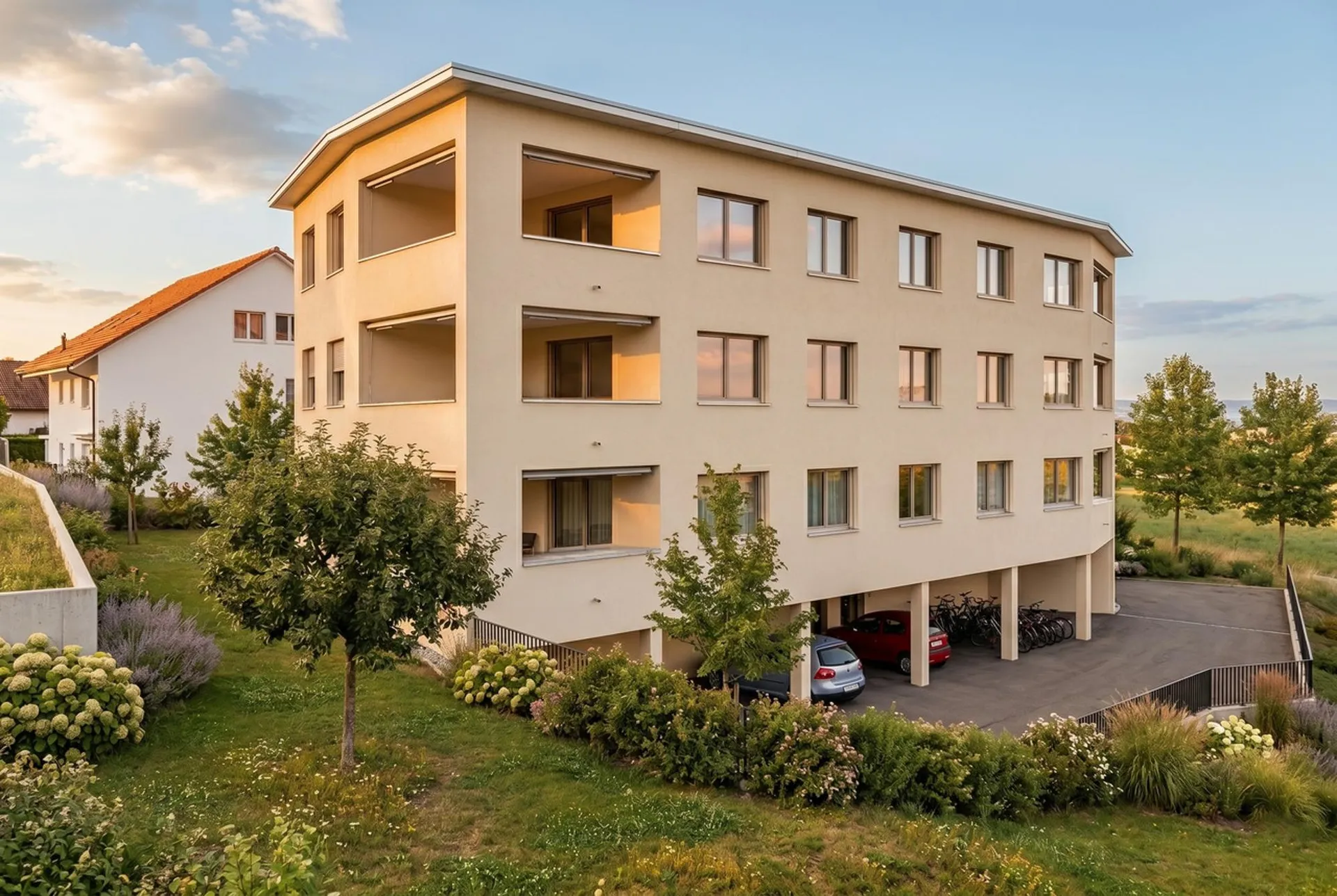Appartement de 3,5 pièces dans une petite promotion de 6 appartements