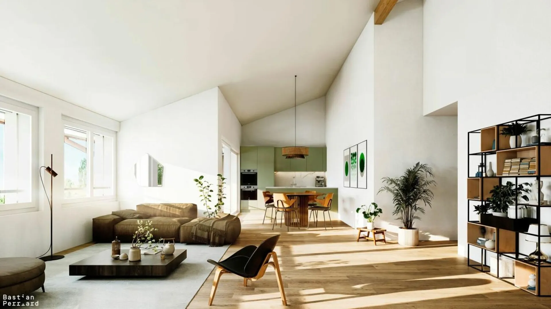 Spacieux appartement avec jardin privatif