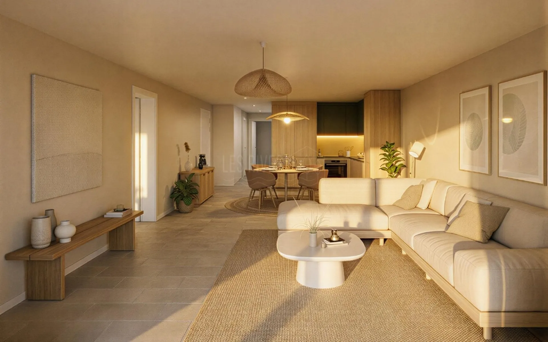 4.5 pièces traversant 106 m² - Dernier étage - Balcon sud