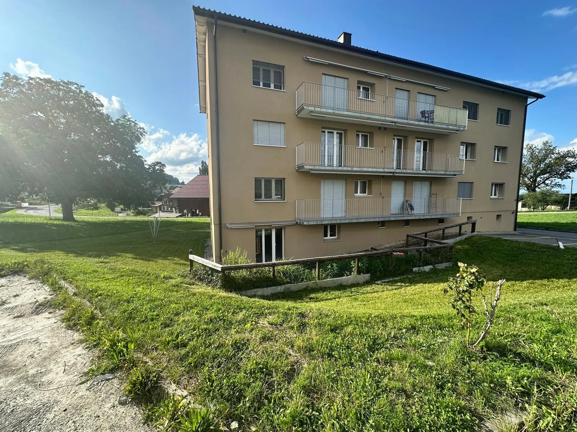 Unique ! Vuisternens-en-Ogoz 3,5 pces refait à neuf + jardin de 431 m2