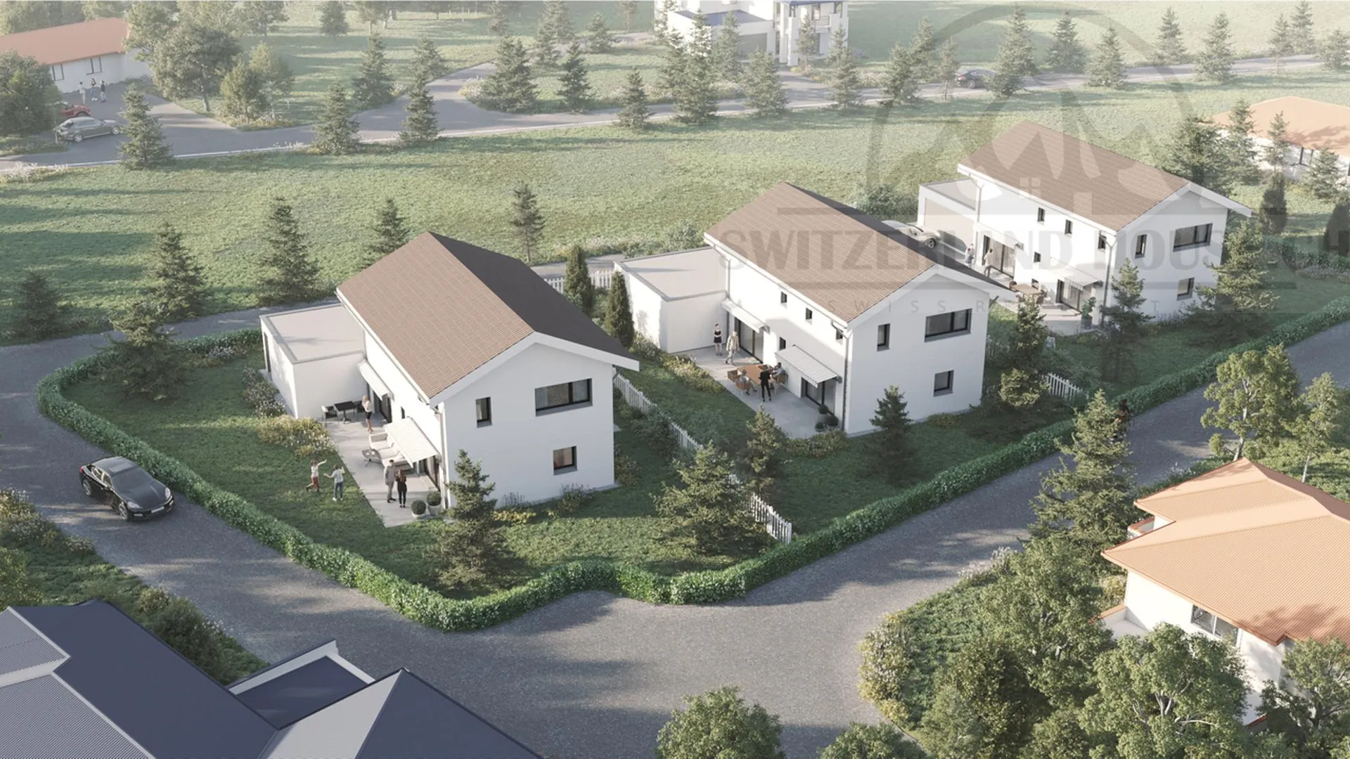 Magnifique villa individuelle de 5.5 pcs avec grand jardin à Lovens