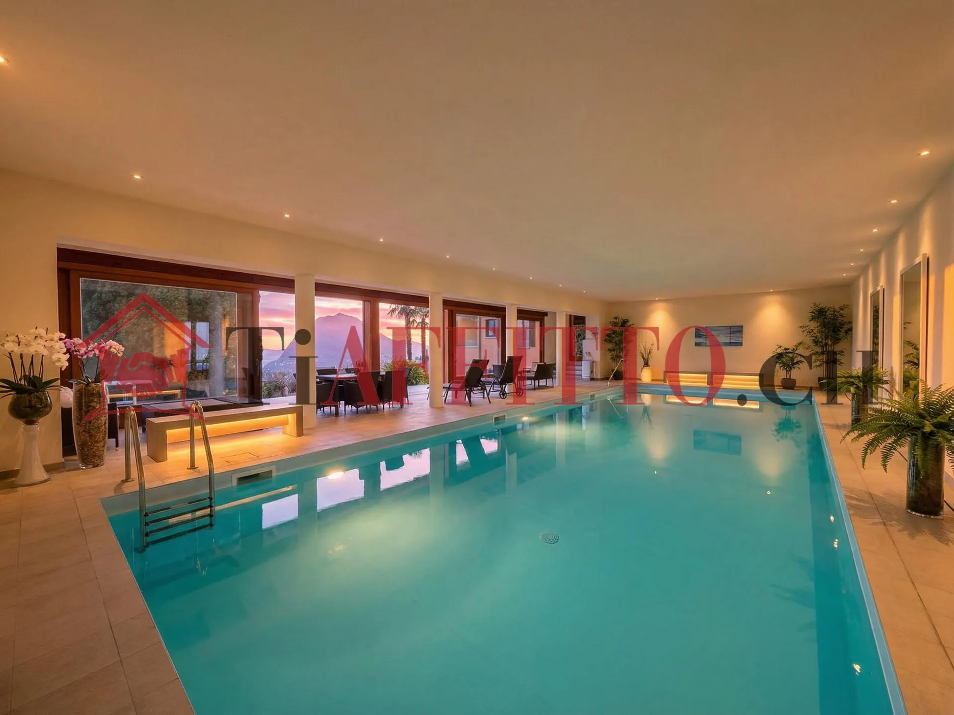PREGIATO 4.5 A PORZA CON GIARDINO E PISCINA COPERTA