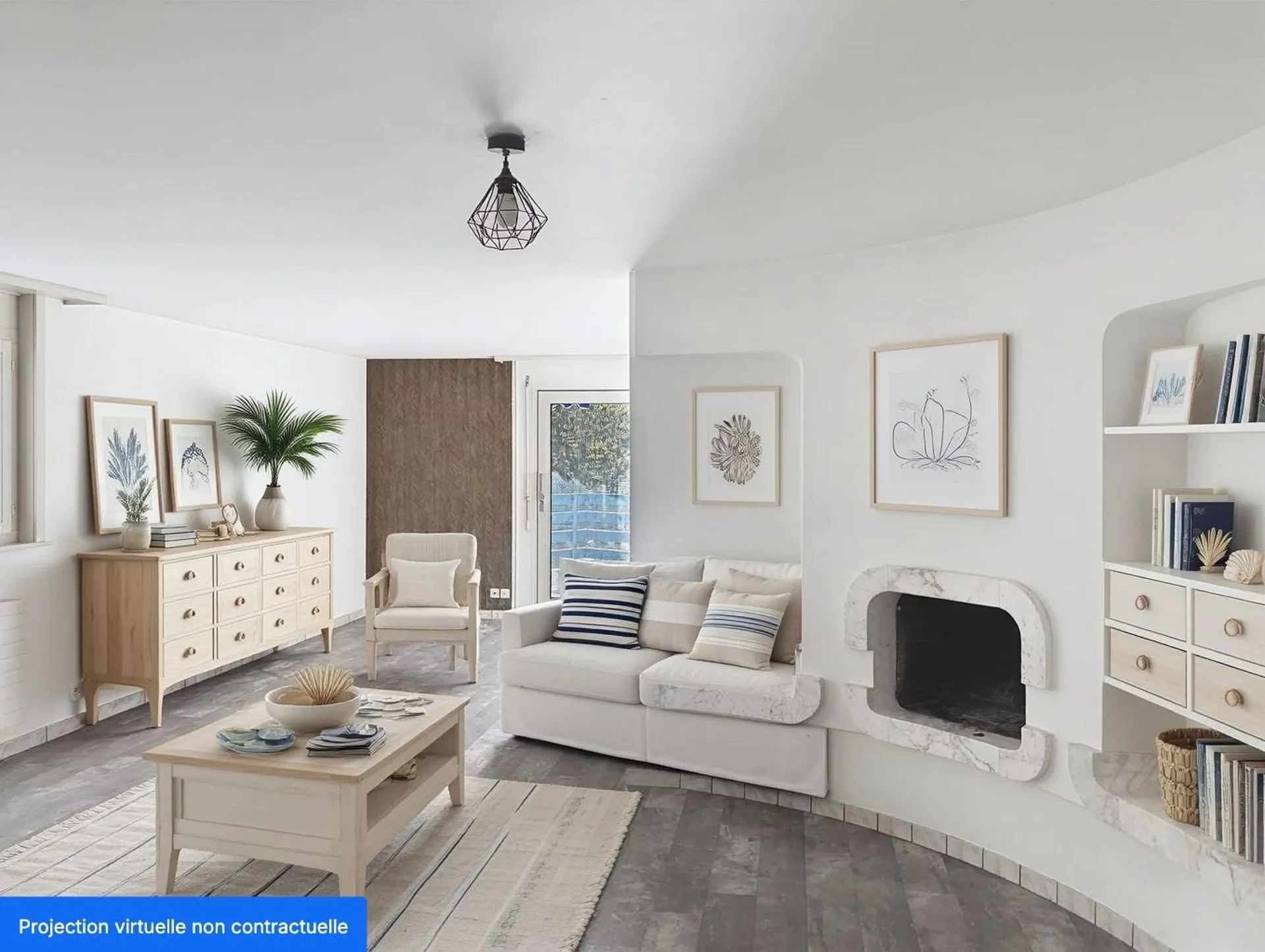 Magnifique appartement de 3,5 pièces avec cheminée à Clarens