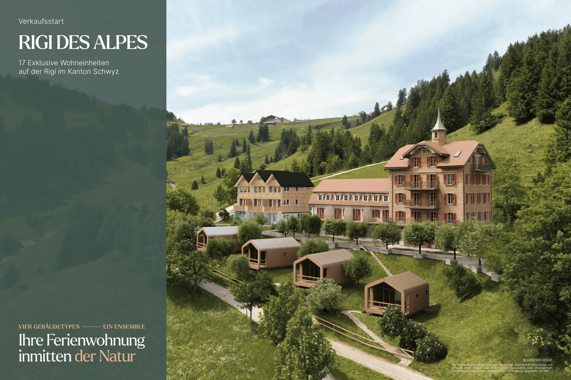 3.5-Zimmer-Maisonette-Wohnung im Anbau – Projekt Rigi Des Alpes