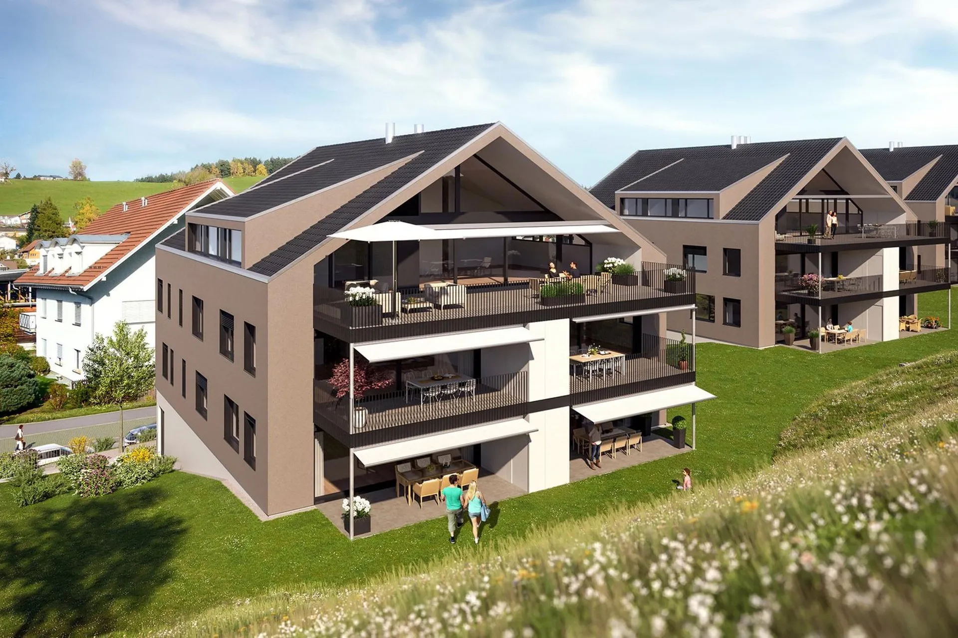 Besondere 3,5-Zimmer Terrassenwohnung mit sonniger Terrasse (Top A1.2)